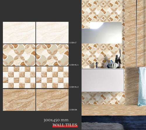 Stylish and Glossy Finish Kitchen Series Ceramic Wall Tiles