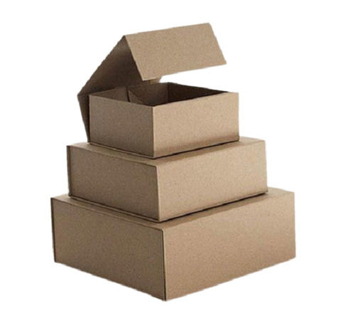 Lightweight And Portable Square Shape Plain Cardboard Boxes For Packaging