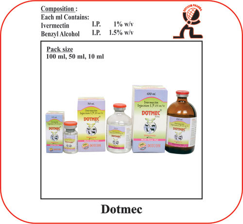 DOTMEC (Ivermectin For Injection) 100ml, 50ml, 10ml