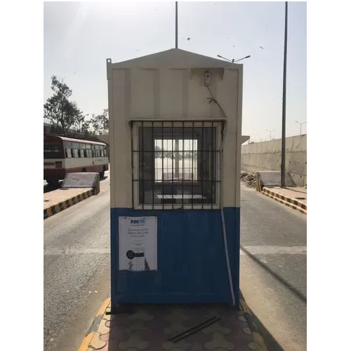 Portable Toll Booth - Color: White And Blue