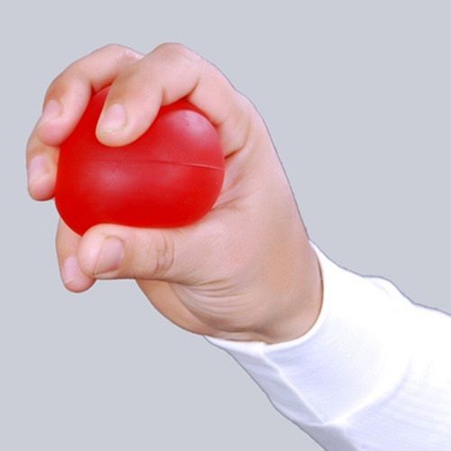 Red Soft Flexible Physiotherapy Gel Hand Exerciser Ball Age Group: Children