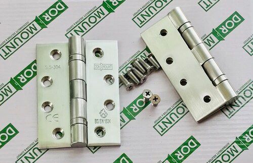 Stainless Steel 304 Ball Bearing Hinge With Chrome Finish Length: 4 Inch (In)