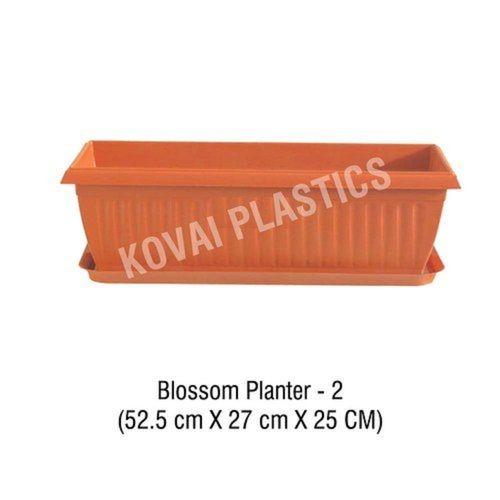 52.5X27X25 Cm Rectangular Plastic Brown Indoor Outdoor Home Garden Flower Pots Use: Planting