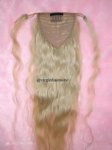 Clip In Blonde Ponytail Extension Application: Hotel