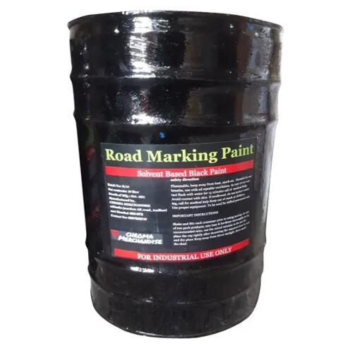 Solvent Based High Gloss Black Road Marking Paint - Application: For Industrial Use Only