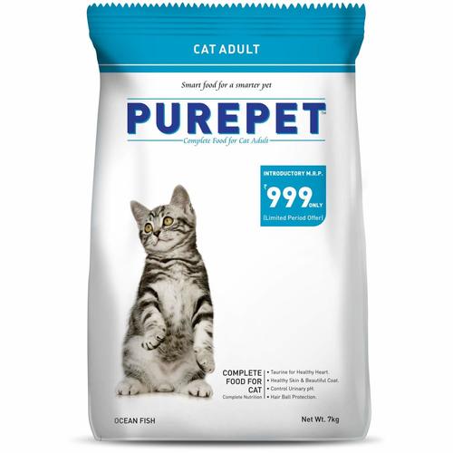 Non Vegitable Purpet Complete Food With Ocean Fish For Cat Adult, Net Wt. 7 Kg