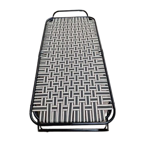 Nylon And Metal Niwar Folding Single Bed - Color: Multi Color