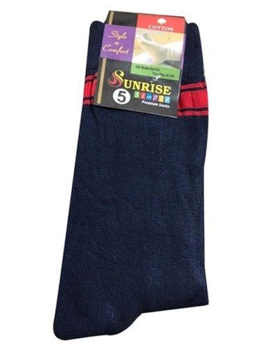 5 Size Formal School Student Uniform Navy Blue Breathable Cotton Socks Age Group: 5-16 Years