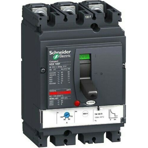 4 Pole Three Phase Schneider Mccb - Rated Voltage: 240 Volt (V)