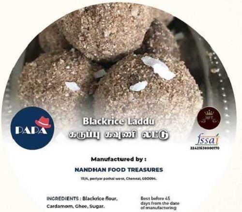 Home Made Healthy And Traditional Black Rice Karuppur Kavani Laddu Grade: A