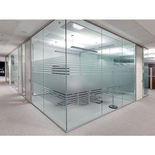 4-19 Mm Thickness Frameless Transparent Office Cabin Partition Toughened Glass