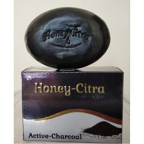 Skin-Friendly Black Active Charcoal Acne Control Dirt And Pollutant Removal Oval Bath Soap