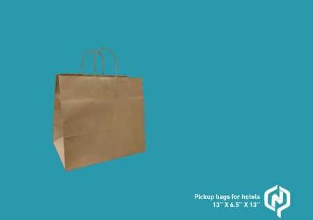 Biodegradable Promotion Printed Eco Friendly And Plain Pattern Indian Brown Paper Bags