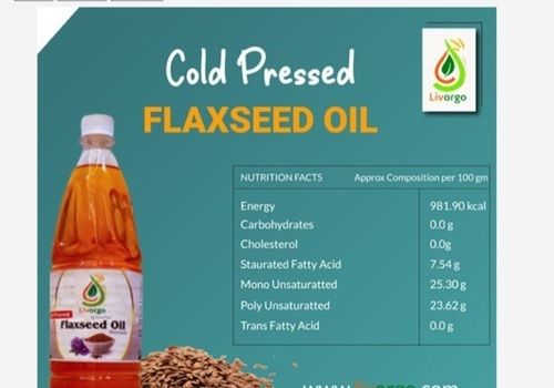 Liquid Form Cold Pressed Flaxseed Oil is Good For Skin