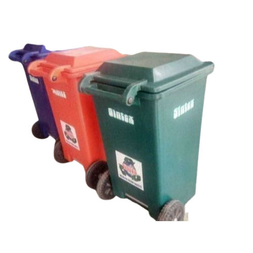 4mm Thickness Two Wheels Plastic Wheeled Dustbin With 50 To 240 Litr Capacity