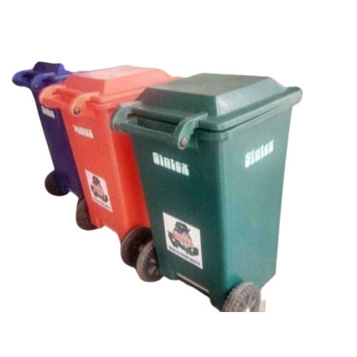 4Mm Thickness Two Wheels Plastic Wheeled Dustbin With 50 To 240 Litr Capacity Application: Home