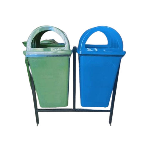 Plastic Hanging Structure Blue And Green Hanging Dustbin With 80 Litre Capacity Application: Home