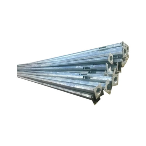 5-6 M Galvanized Iron Octagonal Tubular Pole - Color: Grey