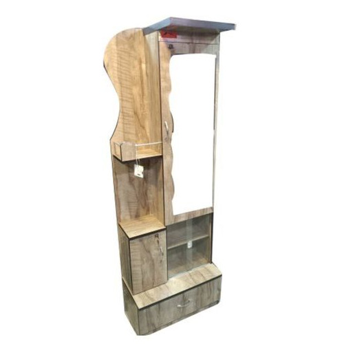 Designer Wooden Dressing Table - Color: Brown
