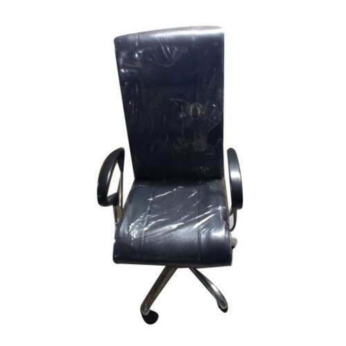 Executive Chair - Leather Material 20 Inch High Back Black Color | Modern Design Steel Frame 1 Year Warranty