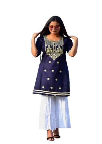 Embroidered Fancy Kurti - Material: Rayon