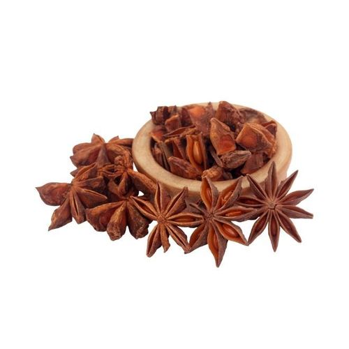 Natural Brown Aaa Grade Dried Solid Form Star Anise For Cooking Purpose Shelf Life: 2 Years