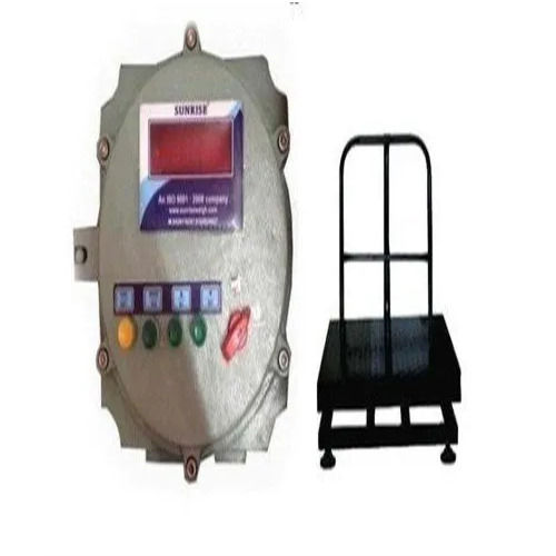 Flame Proof Indicator Platform Scale 300 Kg 750 X 750 - Accuracy: 10 Gm