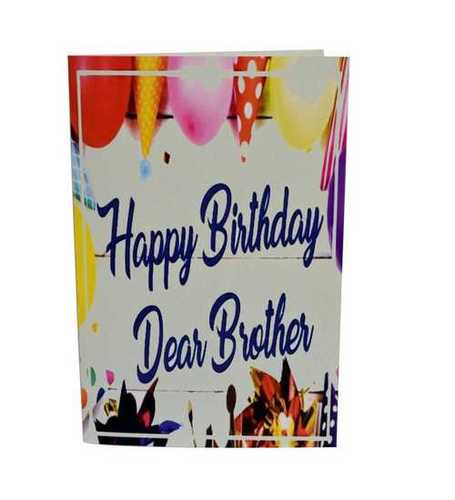 Multi Color Ttc - Musical Birthday Greeting Sound Card - Happy Birthday Dear Brother