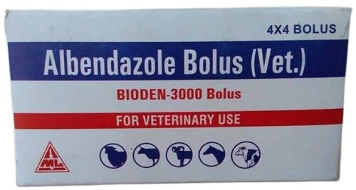 Albendazole Bolus - Physical Form: Tablets