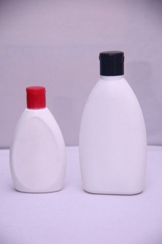 White 100 And 200 Ml Capacity Plastic Hdpe Flat Hair Shampoo Bottle With Flip Top Cap