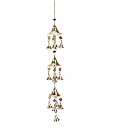 Stylish Design Brass Wind Chime For Home Decoration With 100-200 Gram Weight - Multi Color, Corrosion Resistant, Durable, Easy to Clean, Washable, Water Resistant