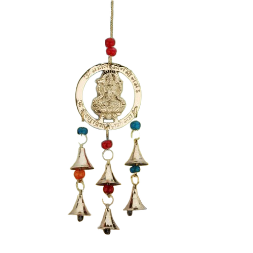 Designer Brass Wind Chime - 100-200 Gram Weight, Golden Finish | Modern Arts Style, Corrosion Resistant, Water Resistant, Easy to Clean