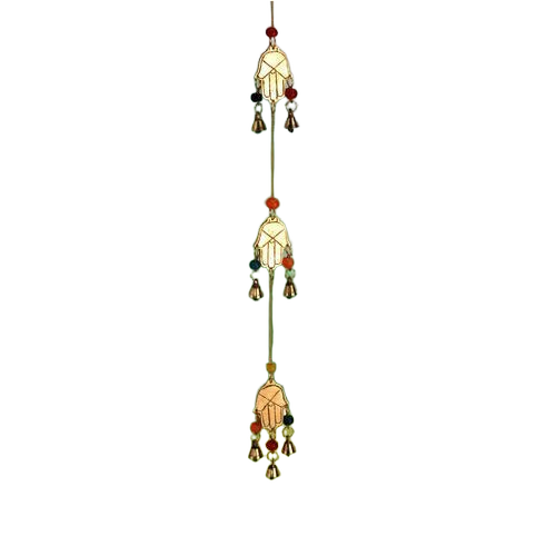 Designer Brass Wind Chime For Outdoor Decoration - 100-200 Gram, Multi Color | Corrosion Resistant, Durable, Washable, Water Resistant, Polished Finish, Indian Modern Arts