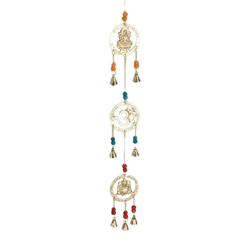 Fancy Design Brass Wind Chime For Home Decoration - 100-200 Gram, Golden Color, Water Resistant, Easy To Clean, Corrosion Resistant, Durable