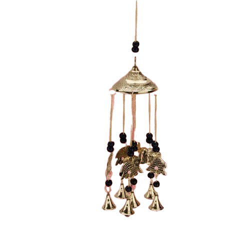 Hanging Brass Wind Chime For Indoor Decoration With 100-200Gram Weight - Multi Color, Corrosion Resistant, Durable, Easy To Clean, Water Resistant