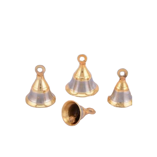 Round Fancy Brass Bell For Worship - Color: Golden