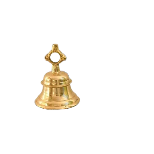 Brass Bell - Round Shape, Weighing 300 To 800 Grams | Corrosion Resistant, Easy To Clean, Polished Finish