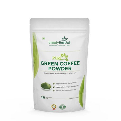 Pure And Natural Arabica Organic Green Coffee Beans Powder For Weight Management - Feature: Decaffeinated
