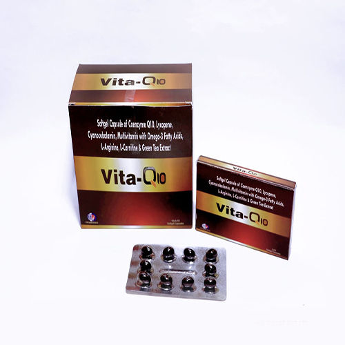 Vita Q 5g Softgel Capsule Of Omega 3 Fatty Acid L Glutathione Ginkgo Biloba Green Tea Extract Garlic Extract Grap Seed Extract Amino