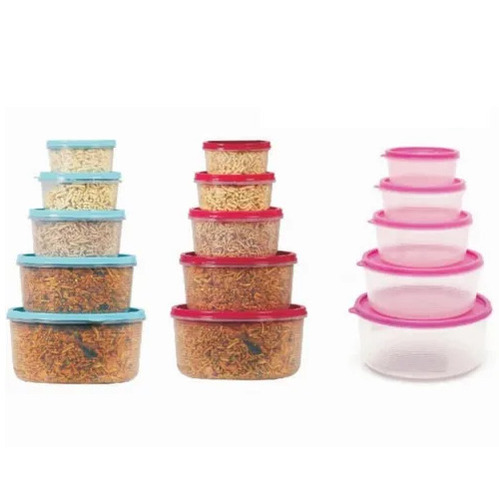Plastic Microwave Containers - 2000ml, Multi-Color, Rigid Plastic, Round Design, Easy Use & Long Service Life