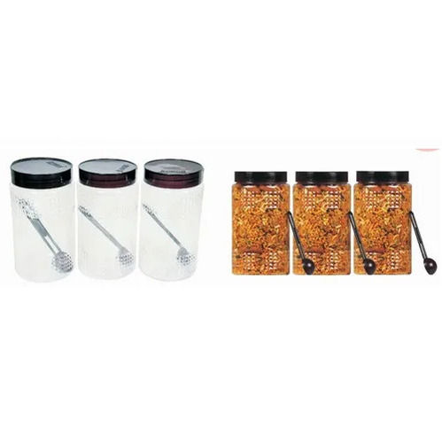 Plastic 2000ml Pet Jar Plain (Pack Of 3pcs)