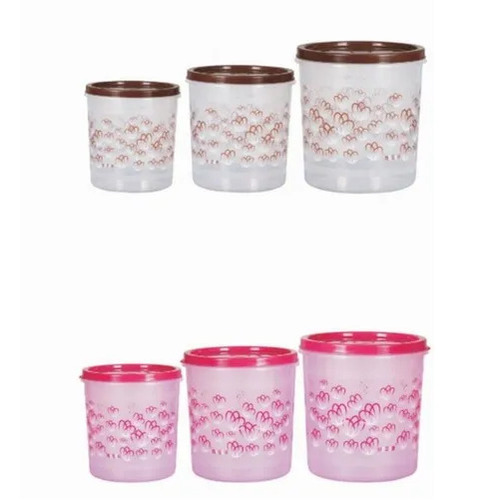 PLASTIC 10LTR STORAGE CONTAINERS LEAF PRINT