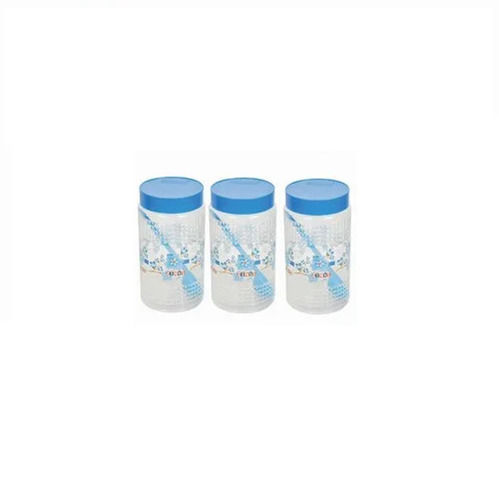 Printed Plastic 2000ml Pet Jar (Pack Of 3pcs)