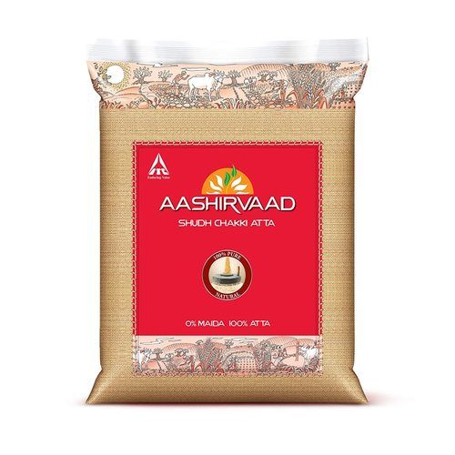 100 Percent Pure and Natural White Color Aashirvaad Shudh Chakki Atta, 10kg