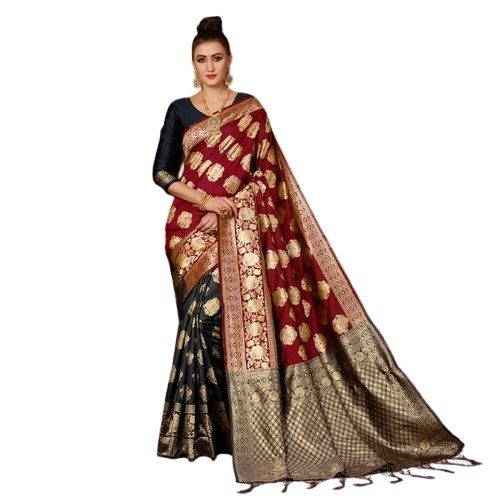 Buy ETHNICSIDE Woven Kanjivaram Organza, Pure Silk Multicolor Sarees Online  @ Best Price In India | Flipkart.com
