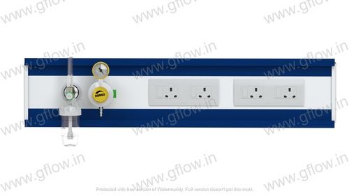 Durable White And Blue 220 V Electric Operable 150 To 180 Cm Hospital Icu Bed Head Unit