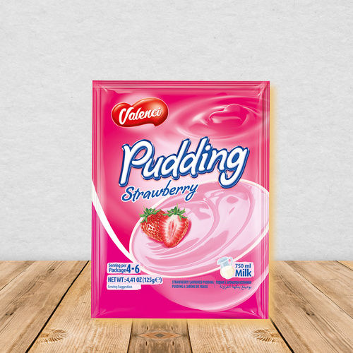 750Ml Strawberry Flavored Pudding Grade: 100% Grade A