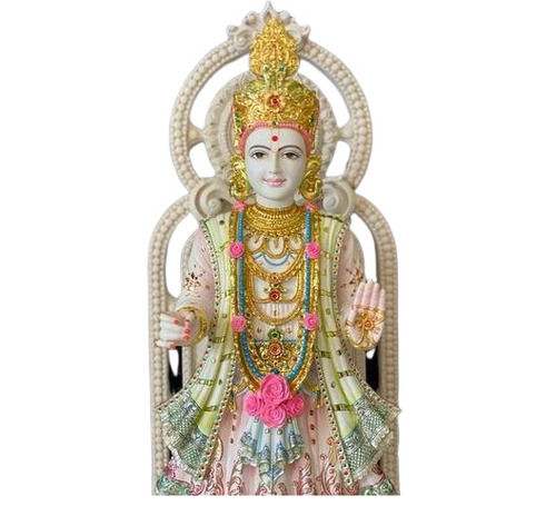 Marble Swami Narayana Statue Height: 24 Inch (In)