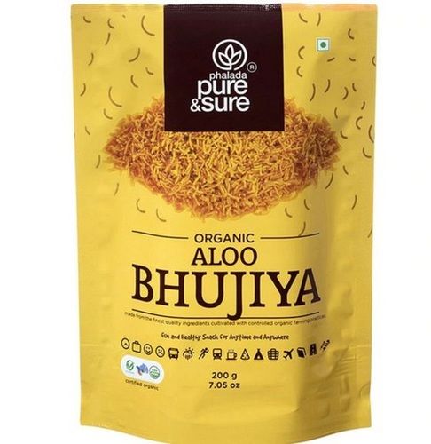 Ready To Eat Zero Trans Fat Preservative Free Organic Aloo Bhujia (200 Gram Pack)