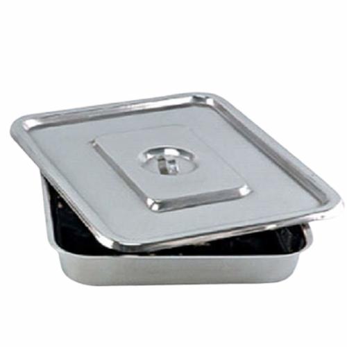 Stainless Steel Medical Surgical Instrument Tray With Cover Lid Dimension(L*W*H): 9*6 Inch (In)